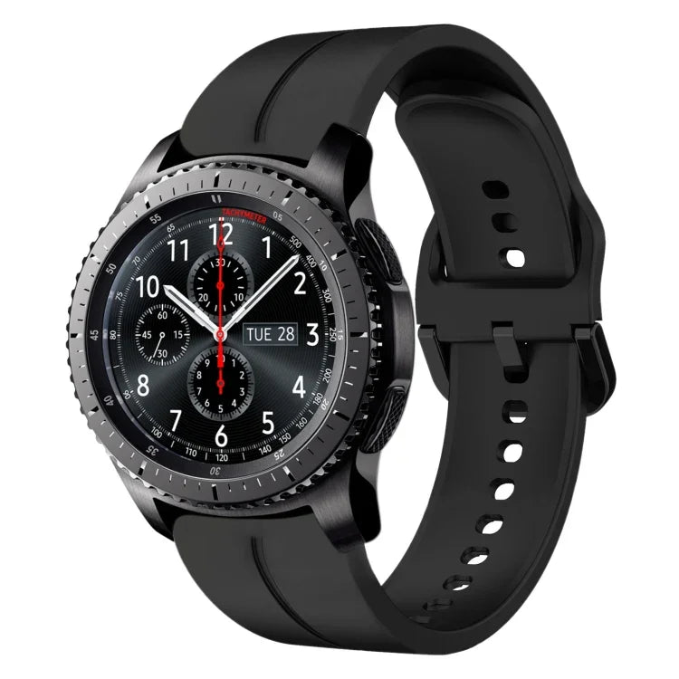 22mm Loop Silicone Watch Band, For Samsung Galaxy Watch3 45mm, For Samsung Galaxy Watch 46mm, For Samsung Gear S3 Classic, For Samsung Gear S3 Frontier