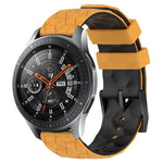 สายรัดนาฬิกาซิลิโคนลายฟุตบอลสองสี 22 มม. สำหรับ Samsung Galaxy Watch3 45 มม., Samsung Galaxy Watch 46 มม., Samsung Gear S3 Classic, Samsung Gear S3 Frontier
