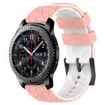 สายรัดนาฬิกาซิลิโคนลายฟุตบอลสองสี 22 มม. สำหรับ Samsung Galaxy Watch3 45 มม., Samsung Galaxy Watch 46 มม., Samsung Gear S3 Classic, Samsung Gear S3 Frontier