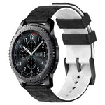 สายรัดนาฬิกาซิลิโคนลายฟุตบอลสองสี 22 มม. สำหรับ Samsung Galaxy Watch3 45 มม., Samsung Galaxy Watch 46 มม., Samsung Gear S3 Classic, Samsung Gear S3 Frontier