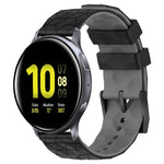 สายรัดนาฬิกาซิลิโคนลายฟุตบอลสองสี 20 มม. สำหรับ Samsung Galaxy Watch Active 2 44 มม., Samsung Galaxy Watch 42 มม.