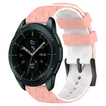 สายรัดนาฬิกาซิลิโคนลายฟุตบอลสองสี 20 มม. สำหรับ Samsung Galaxy Watch Active 2 44 มม., Samsung Galaxy Watch 42 มม.