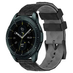สายรัดนาฬิกาซิลิโคนลายฟุตบอลสองสี 20 มม. สำหรับ Samsung Galaxy Watch Active 2 44 มม., Samsung Galaxy Watch 42 มม.