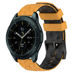 สายรัดนาฬิกาซิลิโคนลายฟุตบอลสองสี 20 มม. สำหรับ Samsung Galaxy Watch Active 2 44 มม., Samsung Galaxy Watch 42 มม.