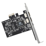 การ์ดขยาย PCI-E 3 พอร์ต 1394a 1394b Firewire พร้อมพิน 6 พิน 2 ตัว และ 4 พิน 1 ตัว สำหรับพีซีตั้งโต๊ะ, 1394a+1394b