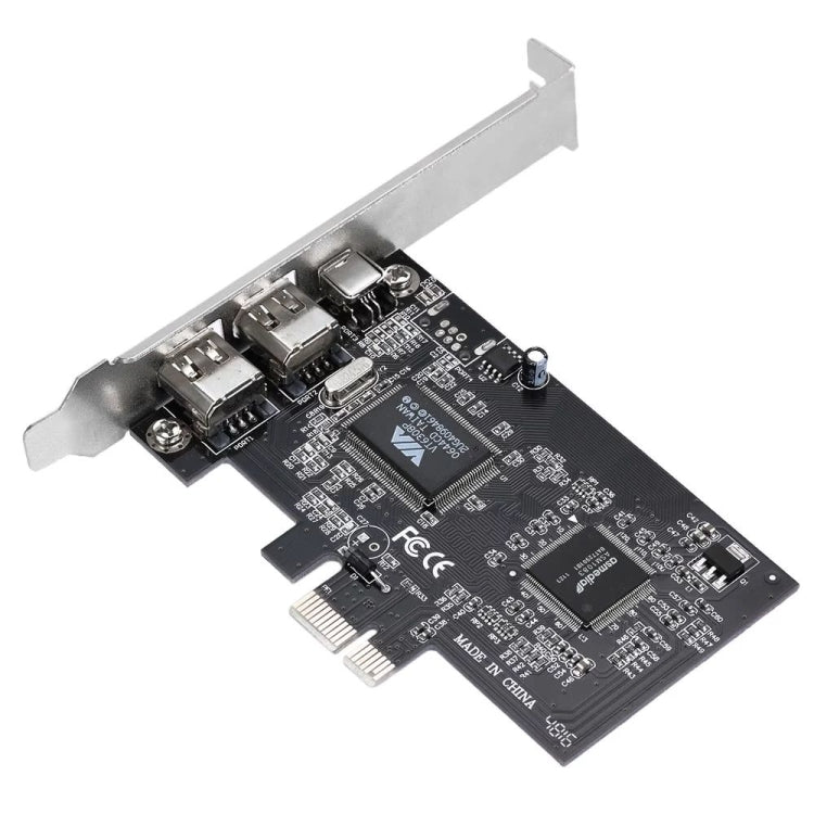 การ์ดขยาย PCI-E 3 พอร์ต 1394a 1394b Firewire พร้อมพิน 6 พิน 2 ตัว และ 4 พิน 1 ตัว สำหรับพีซีตั้งโต๊ะ, 1394a+1394b