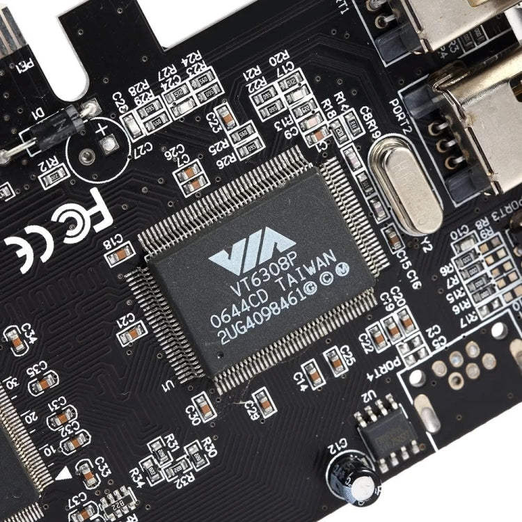 การ์ดขยาย PCI-E 3 พอร์ต 1394a 1394b Firewire พร้อมพิน 6 พิน 2 ตัว และ 4 พิน 1 ตัว สำหรับพีซีตั้งโต๊ะ, 1394a+1394b