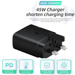 M135 45W USB-C / Type-C Port Fast Charger with 5A Type-C to Type-C Cable, UK Plug, UK Plug + Type-C Cable