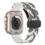 สายซิลิโคนลายพราง Magnetic Clasp สำหรับ Apple Watch Ultra 49mm, สำหรับ Apple Watch Series 8&7 45mm, สำหรับ Apple Watch Series 8&7 41mm
