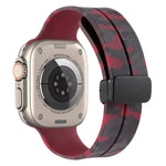 สายซิลิโคนลายพราง Magnetic Clasp สำหรับ Apple Watch Ultra 49mm, สำหรับ Apple Watch Series 8&7 45mm, สำหรับ Apple Watch Series 8&7 41mm