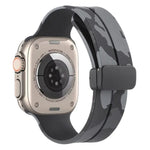 สายซิลิโคนลายพราง Magnetic Clasp สำหรับ Apple Watch Ultra 49mm, สำหรับ Apple Watch Series 8&7 45mm, สำหรับ Apple Watch Series 8&7 41mm