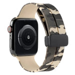 สายซิลิโคนลายพราง Magnetic Clasp สำหรับ Apple Watch Ultra 49mm, สำหรับ Apple Watch Series 8&7 45mm, สำหรับ Apple Watch Series 8&7 41mm