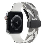 สายซิลิโคนลายพราง Magnetic Clasp สำหรับ Apple Watch Ultra 49mm, สำหรับ Apple Watch Series 8&7 45mm, สำหรับ Apple Watch Series 8&7 41mm