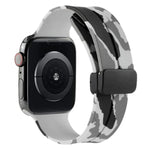 สายซิลิโคนลายพราง Magnetic Clasp สำหรับ Apple Watch Ultra 49mm, สำหรับ Apple Watch Series 8&7 45mm, สำหรับ Apple Watch Series 8&7 41mm