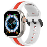 สายซิลิโคน Two-Color Loop Buckle สำหรับ Apple Watch Ultra 49mm, สำหรับ Apple Watch Series 8&7 45mm, สำหรับ Apple Watch Series 8&7 41mm