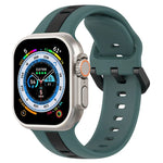 สายซิลิโคน Two-Color Loop Buckle สำหรับ Apple Watch Ultra 49mm, สำหรับ Apple Watch Series 8&7 45mm, สำหรับ Apple Watch Series 8&7 41mm