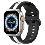 สายซิลิโคน Two-Color Loop Buckle สำหรับ Apple Watch Ultra 49mm, สำหรับ Apple Watch Series 8&7 45mm, สำหรับ Apple Watch Series 8&7 41mm