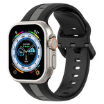 สายซิลิโคน Two-Color Loop Buckle สำหรับ Apple Watch Ultra 49mm, สำหรับ Apple Watch Series 8&7 45mm, สำหรับ Apple Watch Series 8&7 41mm