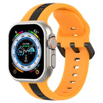 สายซิลิโคน Two-Color Loop Buckle สำหรับ Apple Watch Ultra 49mm, สำหรับ Apple Watch Series 8&7 45mm, สำหรับ Apple Watch Series 8&7 41mm