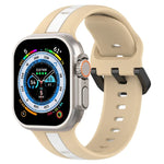 สายซิลิโคน Two-Color Loop Buckle สำหรับ Apple Watch Ultra 49mm, สำหรับ Apple Watch Series 8&7 45mm, สำหรับ Apple Watch Series 8&7 41mm