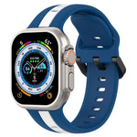 สายซิลิโคน Two-Color Loop Buckle สำหรับ Apple Watch Ultra 49mm, สำหรับ Apple Watch Series 8&7 45mm, สำหรับ Apple Watch Series 8&7 41mm