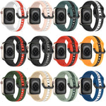สายซิลิโคน Two-Color Loop Buckle สำหรับ Apple Watch Ultra 49mm, สำหรับ Apple Watch Series 8&7 45mm, สำหรับ Apple Watch Series 8&7 41mm