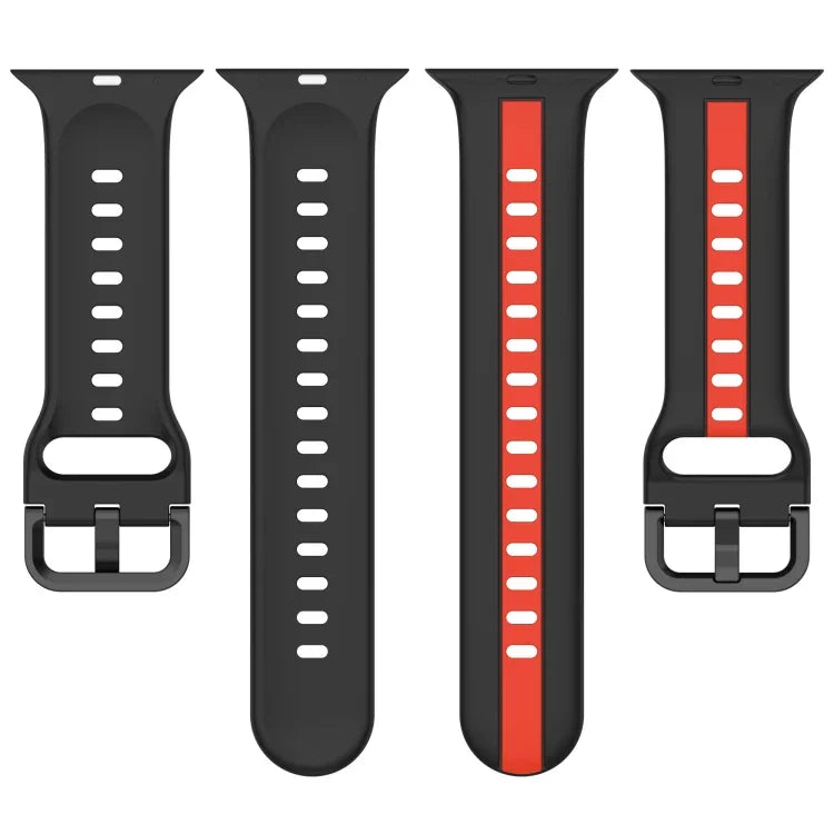 สายซิลิโคน Two-Color Loop Buckle สำหรับ Apple Watch Ultra 49mm, สำหรับ Apple Watch Series 8&7 45mm, สำหรับ Apple Watch Series 8&7 41mm