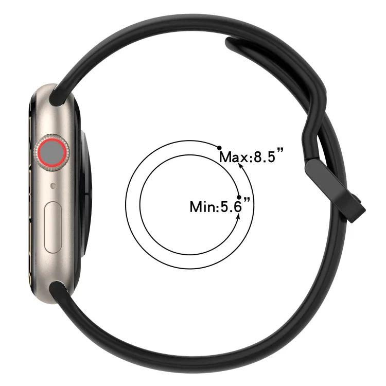 สายซิลิโคน Two-Color Loop Buckle สำหรับ Apple Watch Ultra 49mm, สำหรับ Apple Watch Series 8&7 45mm, สำหรับ Apple Watch Series 8&7 41mm