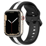 สายซิลิโคน Two-Color Loop Buckle สำหรับ Apple Watch Ultra 49mm, สำหรับ Apple Watch Series 8&7 45mm, สำหรับ Apple Watch Series 8&7 41mm