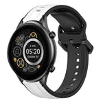 22mm Convex Loop Two-Color Silicone Watch Band, For Xiaomi Haylou RT2 LS10, For  Xiaomi Haylou RS4 LS12