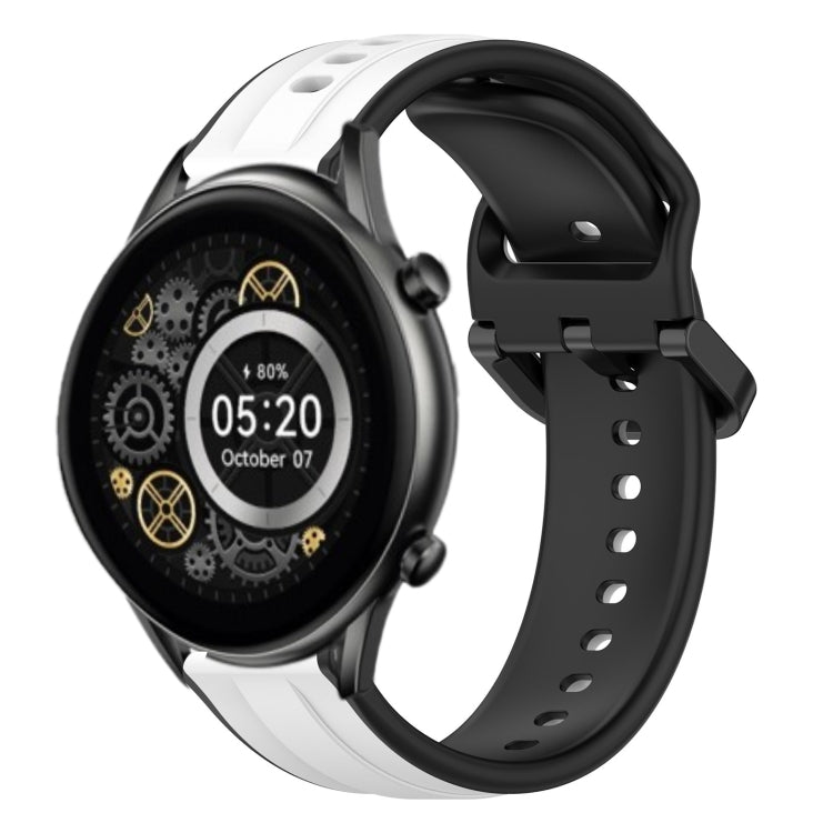 22mm Convex Loop Two-Color Silicone Watch Band, For Xiaomi Haylou RT2 LS10, For  Xiaomi Haylou RS4 LS12