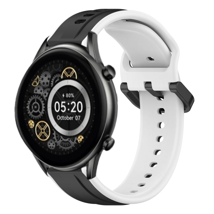 22mm Convex Loop Two-Color Silicone Watch Band, For Xiaomi Haylou RT2 LS10, For  Xiaomi Haylou RS4 LS12