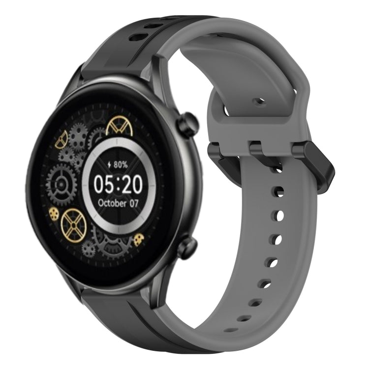 22mm Convex Loop Two-Color Silicone Watch Band, For Xiaomi Haylou RT2 LS10, For  Xiaomi Haylou RS4 LS12
