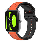 22mm Convex Loop Two-Color Silicone Watch Band, For Xiaomi Haylou RT2 LS10, For  Xiaomi Haylou RS4 LS12