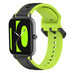 22mm Convex Loop Two-Color Silicone Watch Band, For Xiaomi Haylou RT2 LS10, For  Xiaomi Haylou RS4 LS12