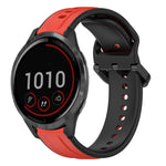 22mm Convex Loop Two-Color Silicone Watch Band, For Garmin Vivoactive4