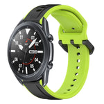 สายรัดนาฬิกาซิลิโคนสองสีแบบขอบนูน 22mm สำหรับ Samsung Galaxy Watch3 45mm, สำหรับ Samsung Galaxy Watch 46mm, สำหรับ Samsung Gear S3 Classic, สำหรับ Samsung Gear S3 Frontier