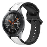 สายรัดนาฬิกาซิลิโคนสองสีแบบขอบนูน 22mm สำหรับ Samsung Galaxy Watch3 45mm, สำหรับ Samsung Galaxy Watch 46mm, สำหรับ Samsung Gear S3 Classic, สำหรับ Samsung Gear S3 Frontier