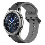 สายรัดนาฬิกาซิลิโคนสองสีแบบขอบนูน 22mm สำหรับ Samsung Galaxy Watch3 45mm, สำหรับ Samsung Galaxy Watch 46mm, สำหรับ Samsung Gear S3 Classic, สำหรับ Samsung Gear S3 Frontier