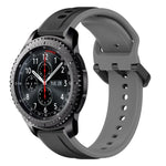 สายรัดนาฬิกาซิลิโคนสองสีแบบขอบนูน 22mm สำหรับ Samsung Galaxy Watch3 45mm, สำหรับ Samsung Galaxy Watch 46mm, สำหรับ Samsung Gear S3 Classic, สำหรับ Samsung Gear S3 Frontier
