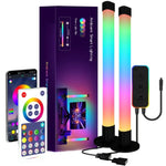 SAL006BS หลอดไฟ LED 2 ดวง ท่อไฟซิงค์กับเสียงเพลง WiFi ไฟกลางคืนอัจฉริยะ