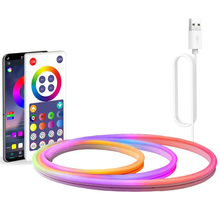 ไฟเชือกนีออน RGB ซิงค์เพลง TUYA WIFI กันน้ำ 3m รุ่น NH021, NH021
