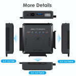 อะแดปเตอร์แปลง USB3.0 เป็น SATA หรือ IDE สำหรับฮาร์ดไดรฟ์ พร้อมฟังก์ชันโคลน