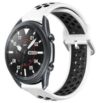 สายรัดนาฬิกาซิลิโคนแบบเจาะรูระบายอากาศ 22mm สำหรับ Samsung Galaxy Watch3 45mm, สำหรับ Samsung Gear S3 Classic, สำหรับ Samsung Gear S3 Frontier