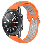 สายรัดนาฬิกาซิลิโคนแบบเจาะรูระบายอากาศ 22mm สำหรับ Samsung Galaxy Watch3 45mm, สำหรับ Samsung Gear S3 Classic, สำหรับ Samsung Gear S3 Frontier