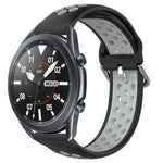 สายรัดนาฬิกาซิลิโคนแบบเจาะรูระบายอากาศ 22mm สำหรับ Samsung Galaxy Watch3 45mm, สำหรับ Samsung Gear S3 Classic, สำหรับ Samsung Gear S3 Frontier