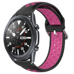 สายรัดนาฬิกาซิลิโคนแบบเจาะรูระบายอากาศ 22mm สำหรับ Samsung Galaxy Watch3 45mm, สำหรับ Samsung Gear S3 Classic, สำหรับ Samsung Gear S3 Frontier