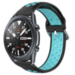สายรัดนาฬิกาซิลิโคนแบบเจาะรูระบายอากาศ 22mm สำหรับ Samsung Galaxy Watch3 45mm, สำหรับ Samsung Gear S3 Classic, สำหรับ Samsung Gear S3 Frontier