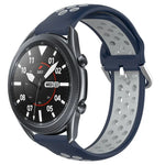 สายรัดนาฬิกาซิลิโคนแบบเจาะรูระบายอากาศ 22mm สำหรับ Samsung Galaxy Watch3 45mm, สำหรับ Samsung Gear S3 Classic, สำหรับ Samsung Gear S3 Frontier