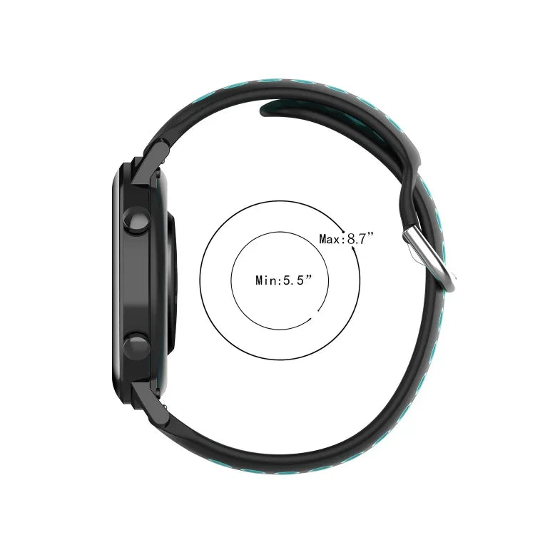 สายรัดนาฬิกาซิลิโคนแบบเจาะรูระบายอากาศ 22mm สำหรับ Samsung Galaxy Watch3 45mm, สำหรับ Samsung Gear S3 Classic, สำหรับ Samsung Gear S3 Frontier